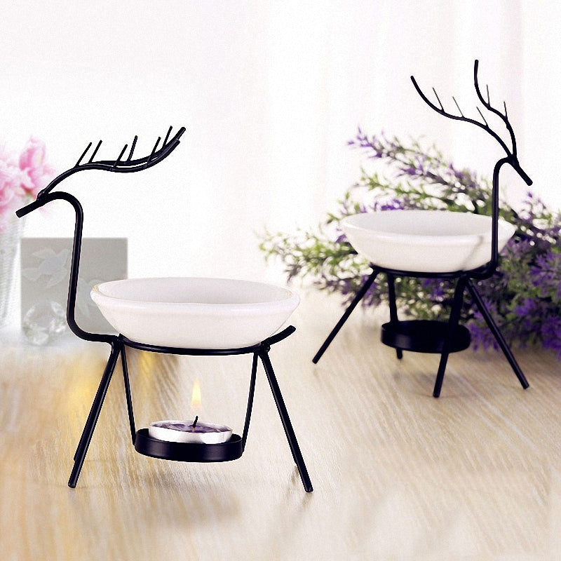 Magick Spell Melts™ Wide Ceramic Bowl Iron Base Oil Warmers Resin Beeswax Warmer Furnace(recommended) - Tartarian Treasures & Trinkets