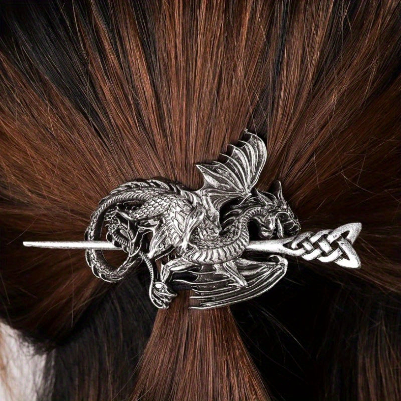 Retro Viking Dragon Hairpin Women's Headdress Nordic - Tartarian Treasures & Trinkets