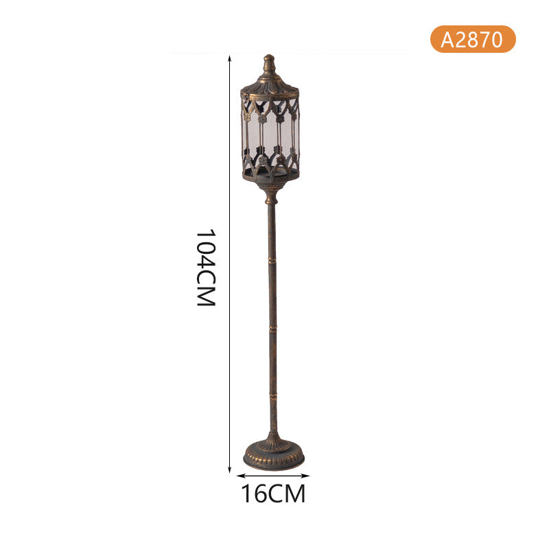 Medieval Victorian Style Distressed Wrought Iron Carved Floor Standing Candle Holders - Tartarian Treasures & Trinkets