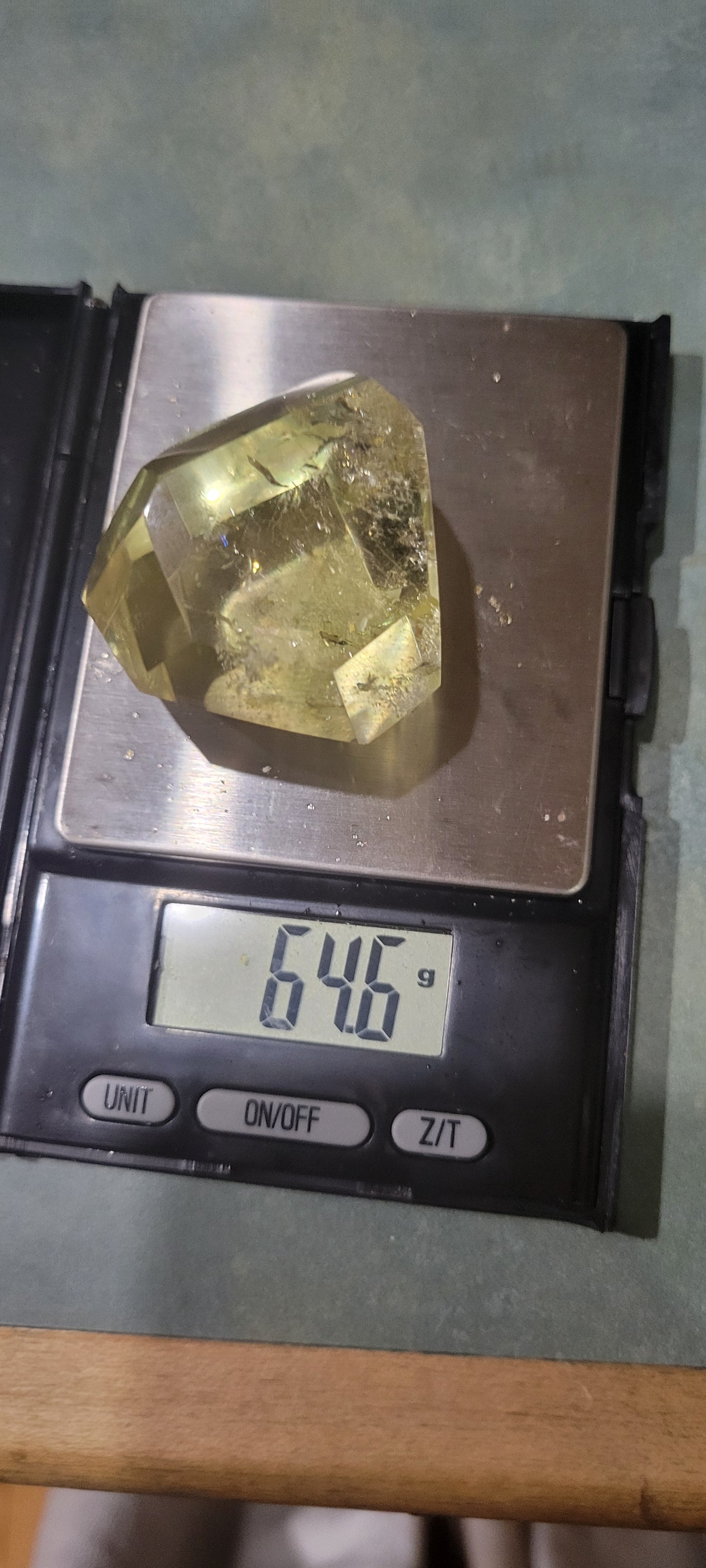 AAA Exceptionally Clear Sparkling Genuine YELLOW RAINBOW CITRINE 64.3g Unheated, Untreated Earth Mined - Tartarian Treasures & Trinkets