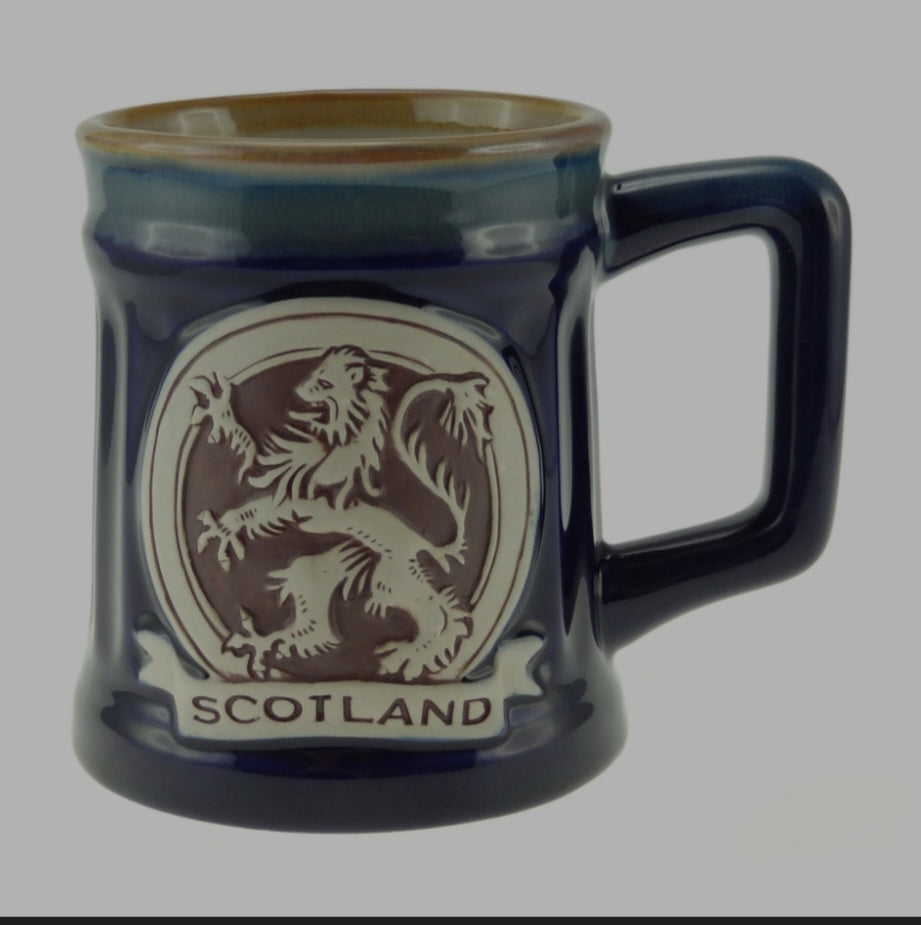 500ml Large Capacity Authentic Scottish, Celtic Viking Glazed Stoneware Ancestral, traditional, heritage Mugs