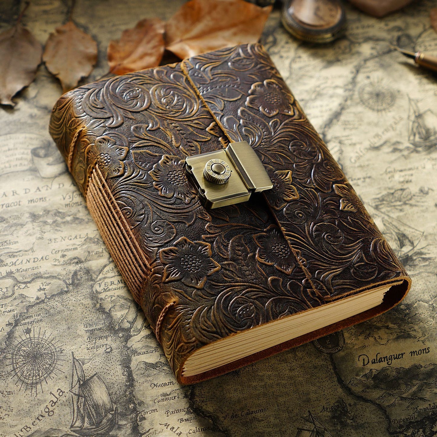 Genuine Leather Cowhide 'Crazy Horse"  Old World Vintage  style Notebook Journal A5,A6 - Tartarian Treasures & Trinkets