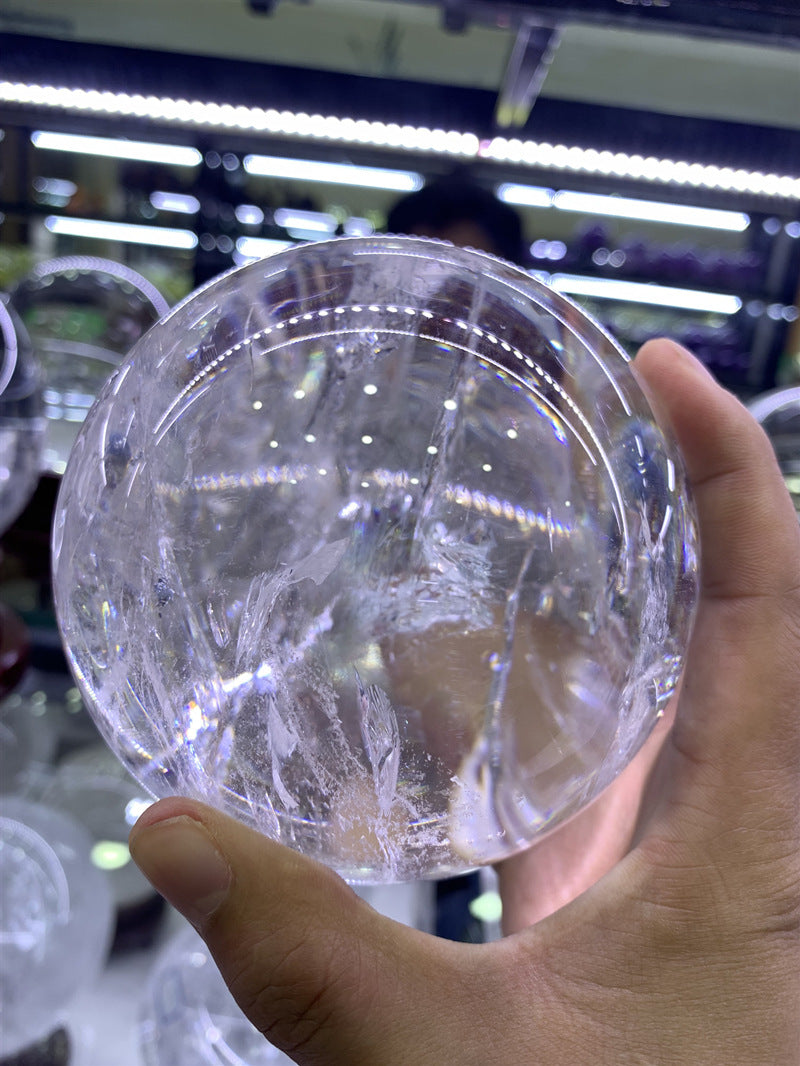 Medium Size 5cm=2inch Beautiful Polished Natural Quartz Crystal Ball, Sphere Opague or Clear 480g - Tartarian Treasures & Trinkets