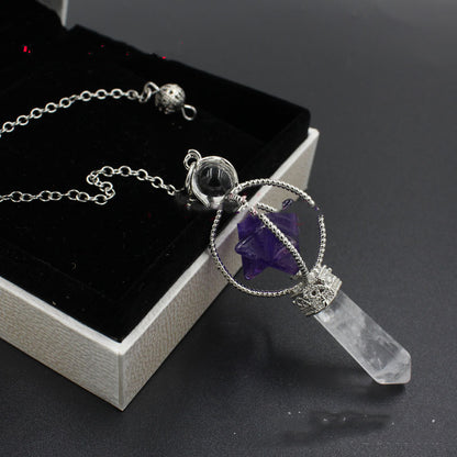 Cute Merkaba+ Clear Quartz Healing , Divination Crystal Natural Gemstones- Choose Your favorite Merkaba! - Tartarian Treasures & Trinkets