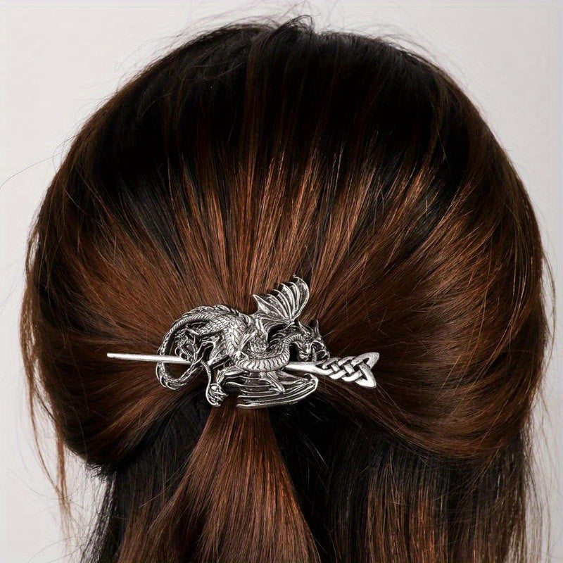 Retro Viking Dragon Hairpin Women's Headdress Nordic - Tartarian Treasures & Trinkets