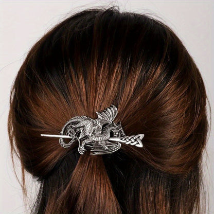 Retro Viking Dragon Hairpin Women's Headdress Nordic - Tartarian Treasures & Trinkets