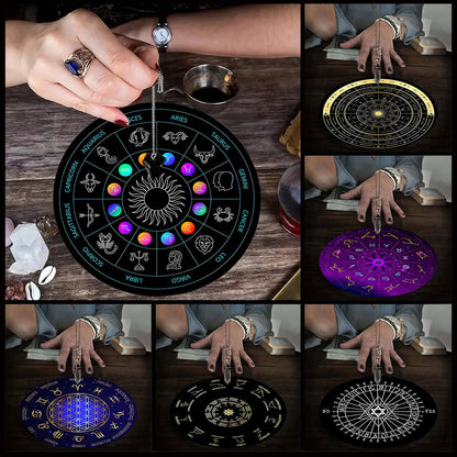 Metaphysical Altar, Fortune Tarot Pendulum Mats (plastic) Many Designs - Tartarian Treasures & Trinkets