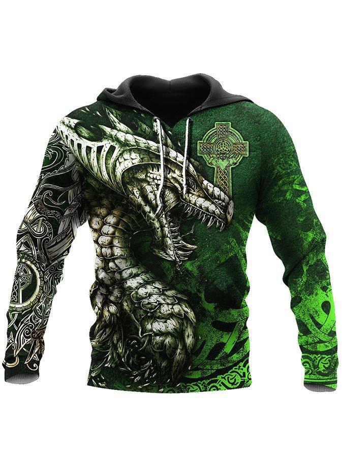 Men's Viking Mythology Silkscreen Print Sweater - Tartarian Treasures & Trinkets