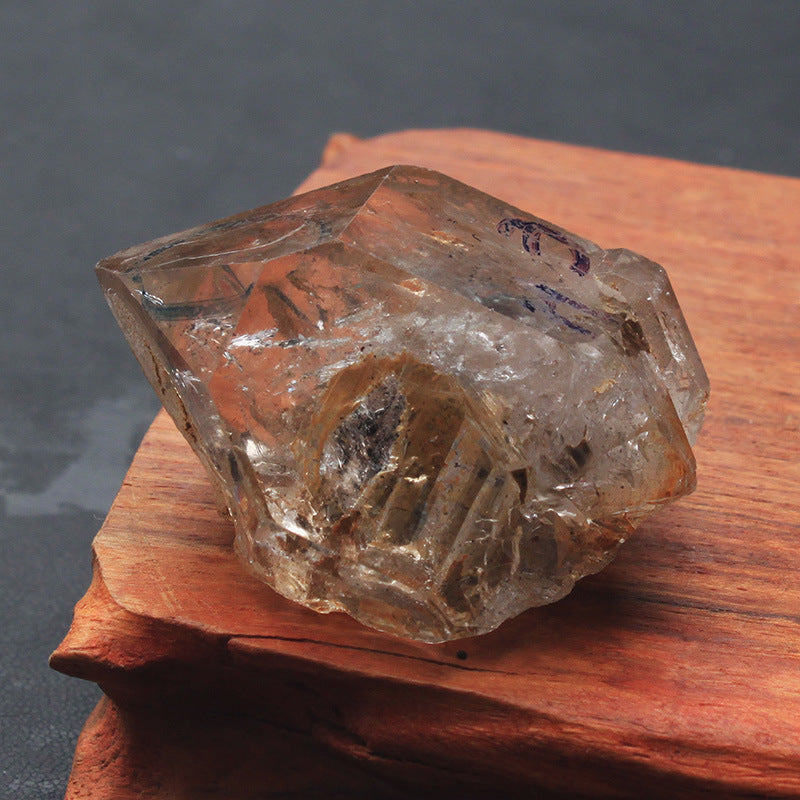 Rare-Enhydro Herkimer Diamond Natural Rough Quartz ( Enhydro = Moving Air, Sediment, or Water inside!) Specimen - Tartarian Treasures & Trinkets