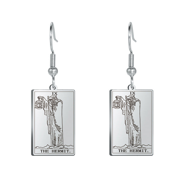 Tarot Card Charm  Titanium Steel Pendants - Tartarian Treasures & Trinkets
