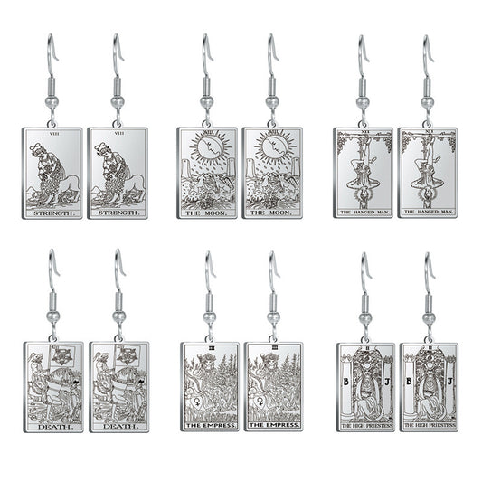 Tarot Card Charm  Titanium Steel Pendants - Tartarian Treasures & Trinkets