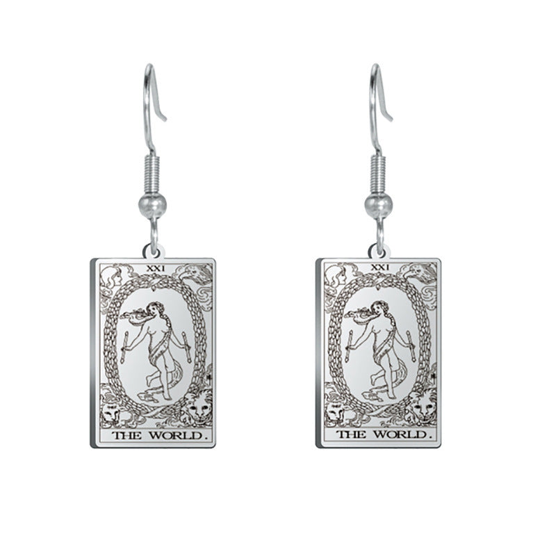 Tarot Card Charm  Titanium Steel Pendants - Tartarian Treasures & Trinkets