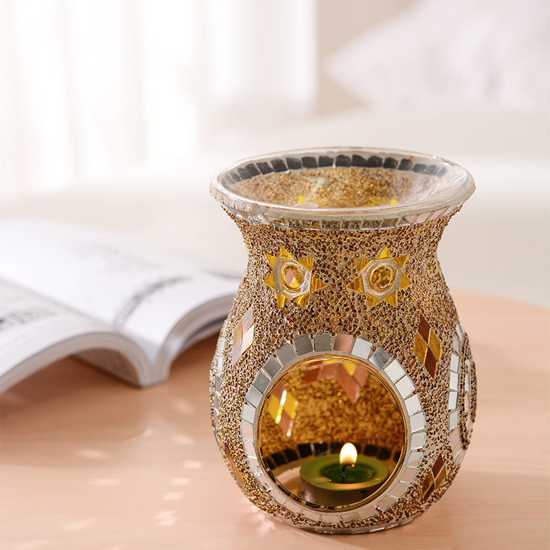 Handmade Glass Tile Aromatherapy Burner - Tartarian Treasures & Trinkets