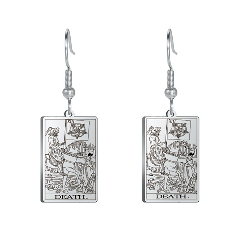Tarot Card Charm  Titanium Steel Pendants - Tartarian Treasures & Trinkets