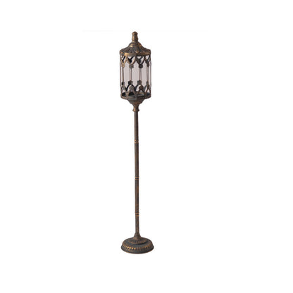 Medieval Victorian Style Distressed Wrought Iron Carved Floor  Standing Candle Holders - Tartarian Treasures & Trinkets