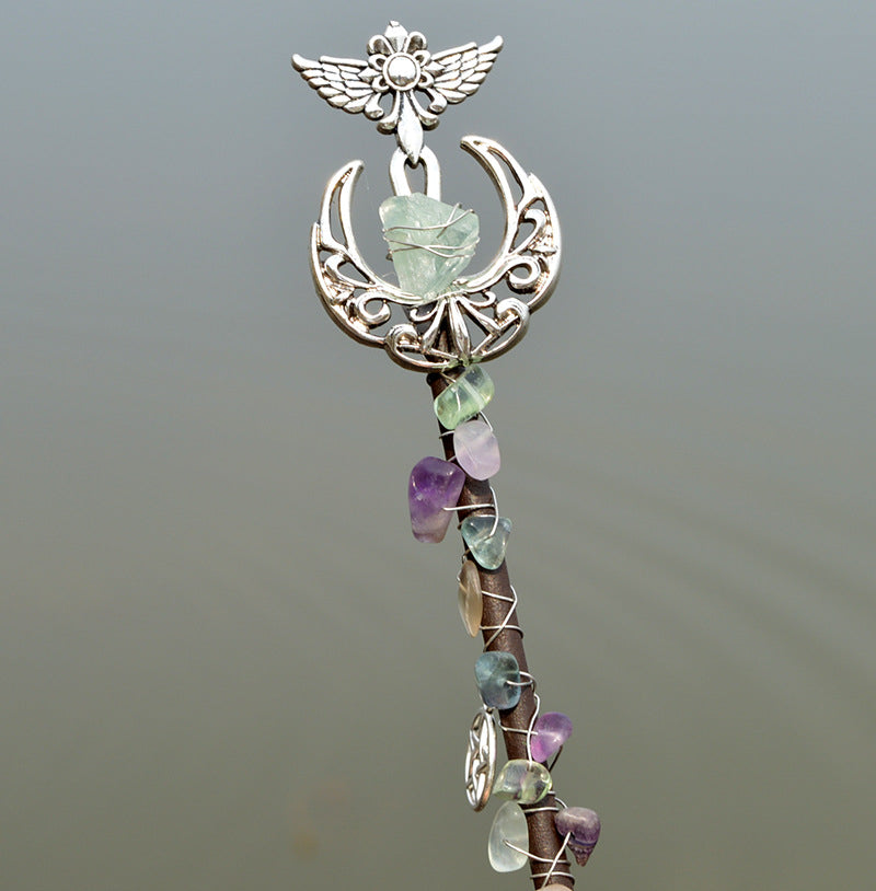 Handmade Genuine Gemstone and Wood Wands Altar,Magick,Ceremony - Tartarian Treasures & Trinkets