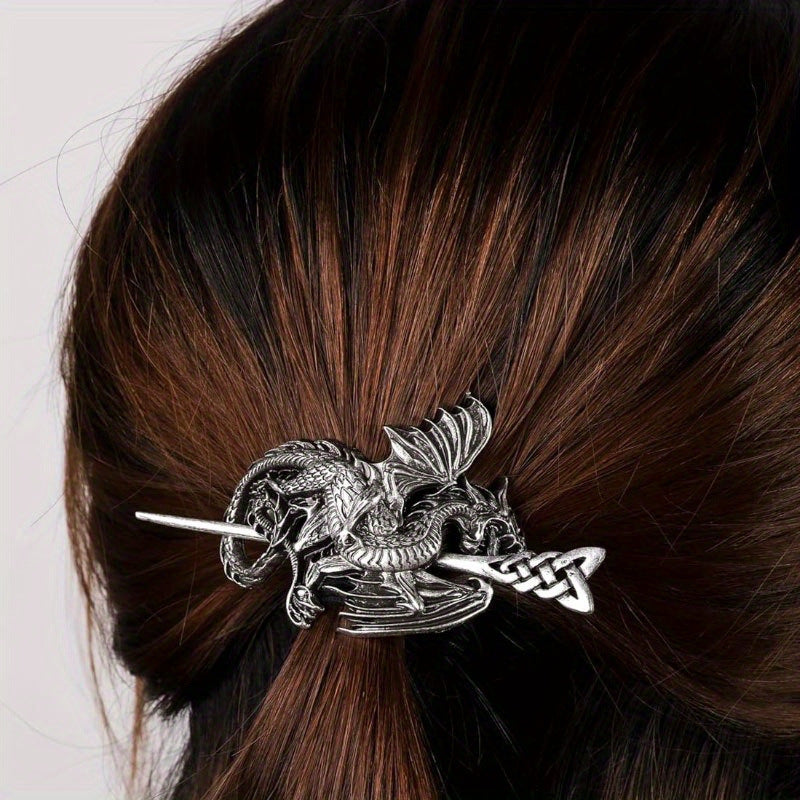 Retro Viking Dragon Hairpin Women's Headdress Nordic - Tartarian Treasures & Trinkets