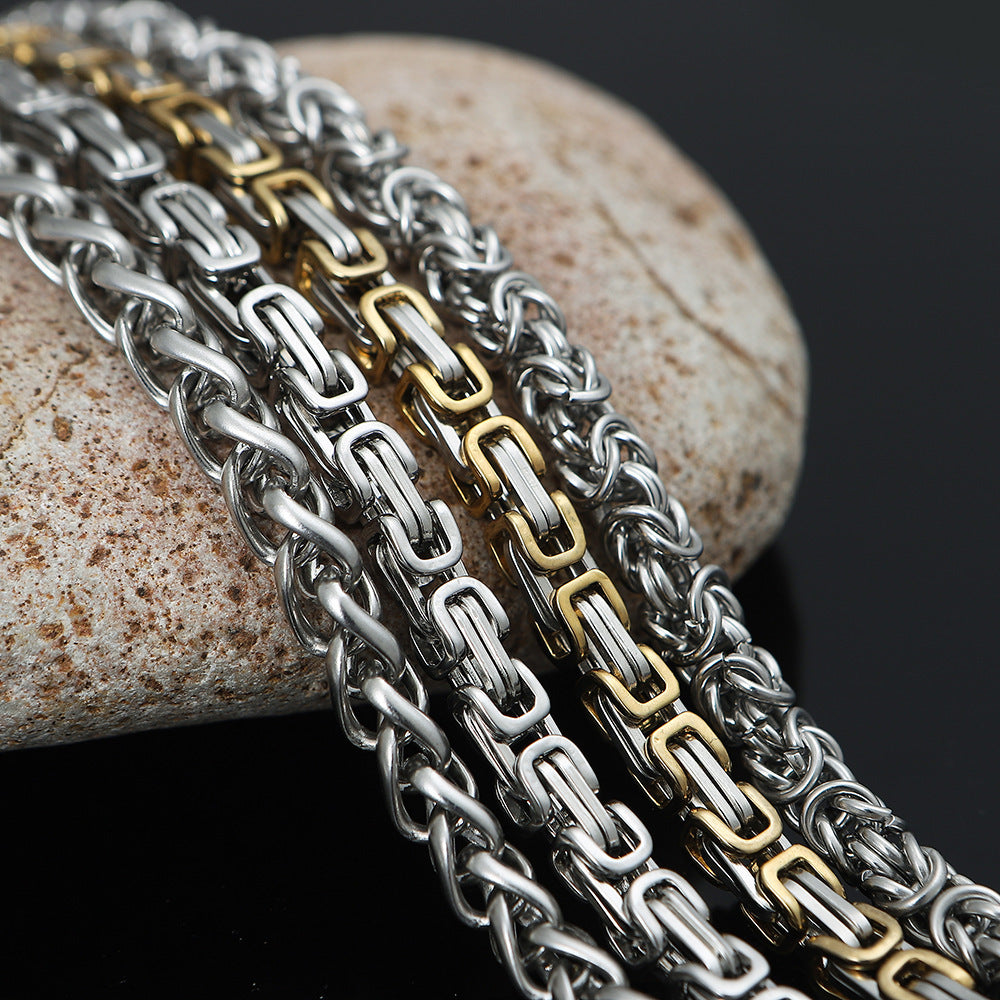 Nordic Domineering Viking Stainless Steel Wolf Head Pendant Necklace Ornament - Tartarian Treasures & Trinkets