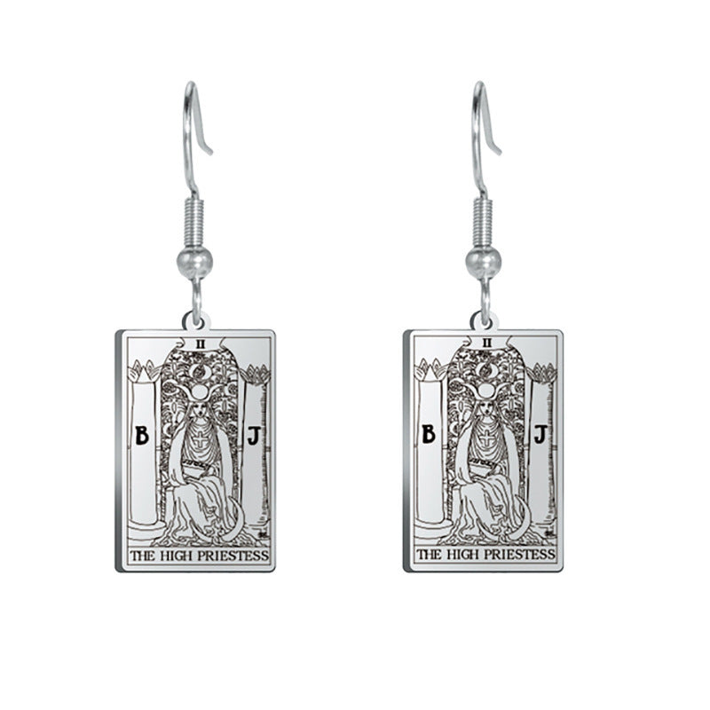 Tarot Card Charm  Titanium Steel Pendants - Tartarian Treasures & Trinkets