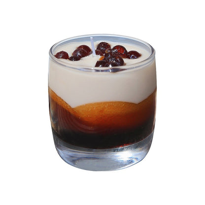 Black Sugar Bobo Milk Tea Coffee Drink Milk Scented Candle - Tartarian Treasures & Trinkets