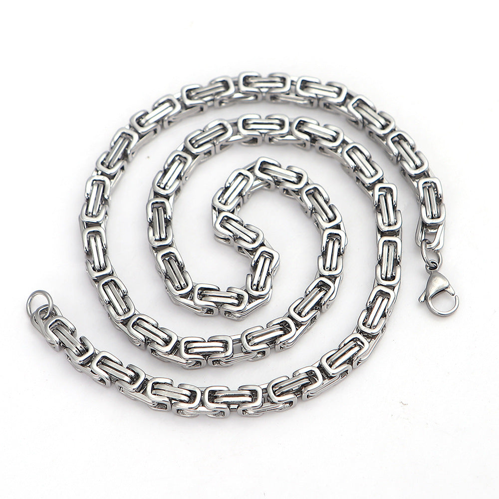 Nordic Domineering Viking Stainless Steel Wolf Head Pendant Necklace Ornament - Tartarian Treasures & Trinkets