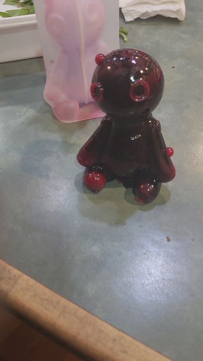 #Hex #VoodooDoll Candle Custom Made Spell Beeswax Comes w Pins 3.5inch tall #Baneful with #Prejudice