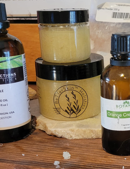 NEW! VITAMIN C- Cane Sugar & Raw Honey BRIGHTENING Face /Body SCRUB