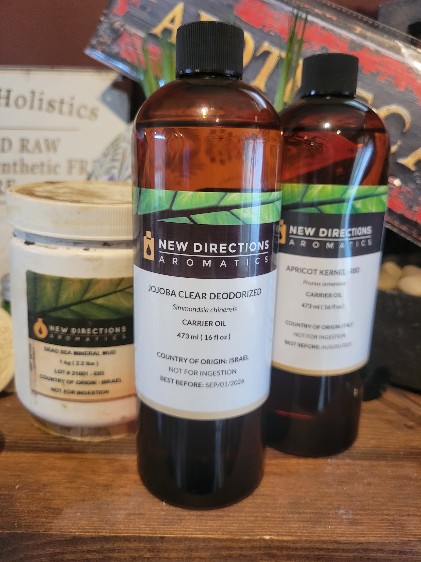 DEAD SEA MUD Infused MASK-Good for ALL Skin Conditions Raw Infused w Jojoba or Apricot Seed Oil, Essential Oils of Choice