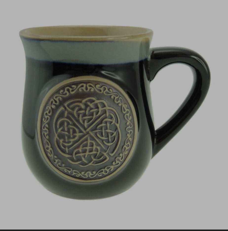 400ml Large Capacity Authentic Celtic, Viking Glazed Stoneware Ancestral Mugs