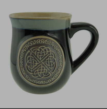 400ml Large Capacity Authentic Celtic, Viking Glazed Stoneware Ancestral Mugs