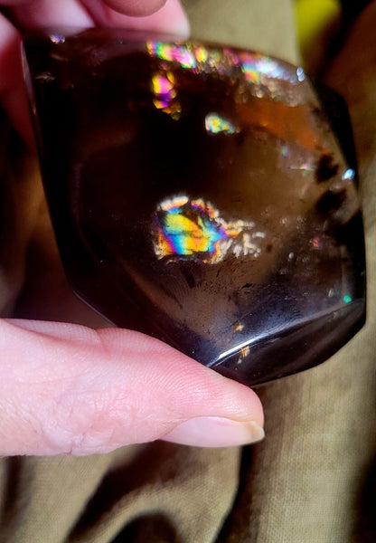 AAA Very Clear Brazilian Rainbow Smoky Quartz 183g Natural Earth Mined Untreated, Unheated, Natural Stone - Tartarian Treasures & Trinkets