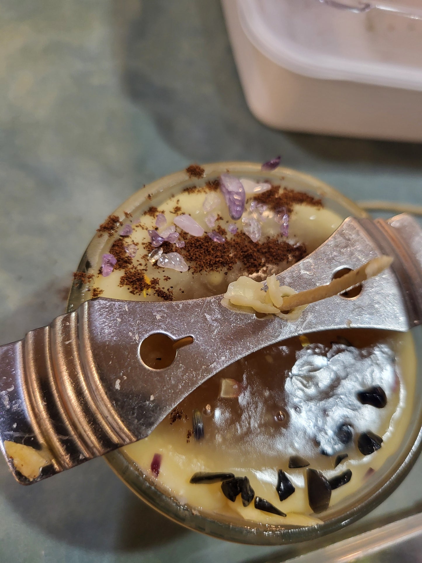 Advanced Candle Magick Spiritual Warfare Gemstone Oils & Herb SPELL CANDLES Beeswax-Handmade - Tartarian Treasures & Trinkets