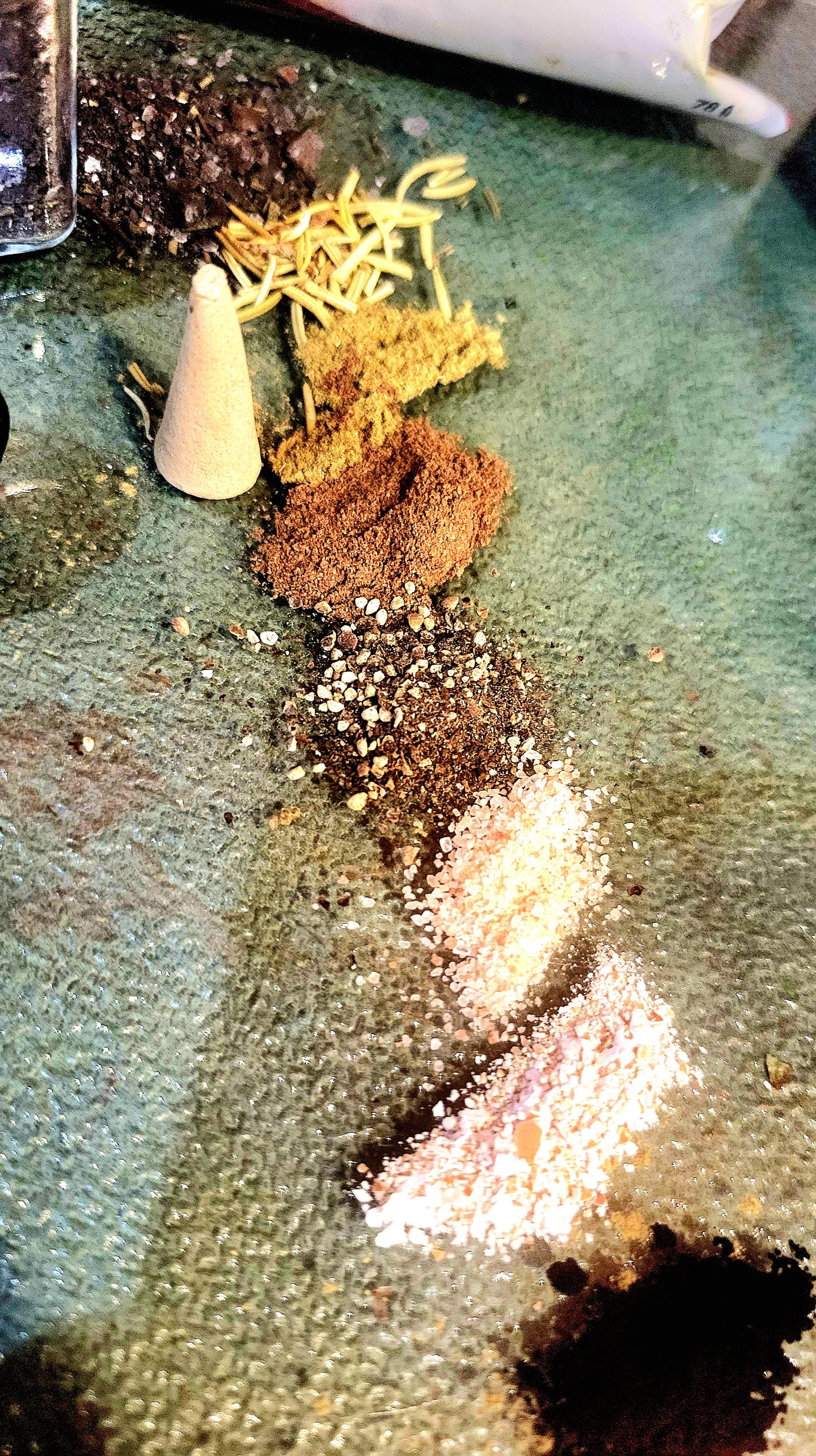 Advanced Witch Salt-8 Ingredients, Scented w Hungarian Rosemary & Sage Dalmation - Tartarian Treasures & Trinkets