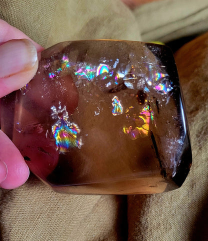 AAA Very Clear Brazilian Rainbow Smoky Quartz 183g Natural Earth Mined Untreated, Unheated, Natural Stone - Tartarian Treasures & Trinkets