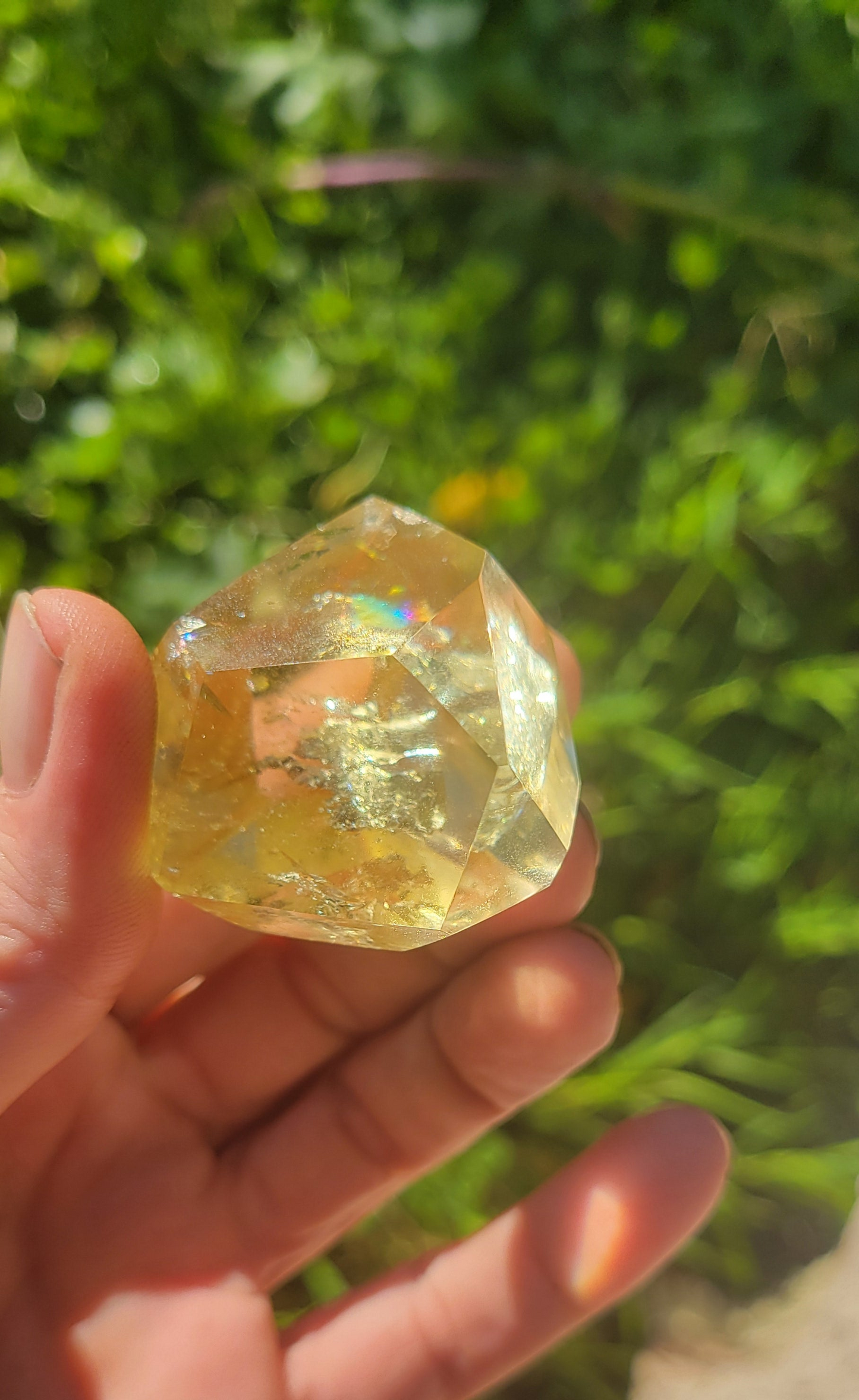 AAA Exceptionally Clear  Sparkling  Genuine YELLOW RAINBOW CITRINE 64.3g Unheated, Untreated Earth Mined - Tartarian Treasures & Trinkets