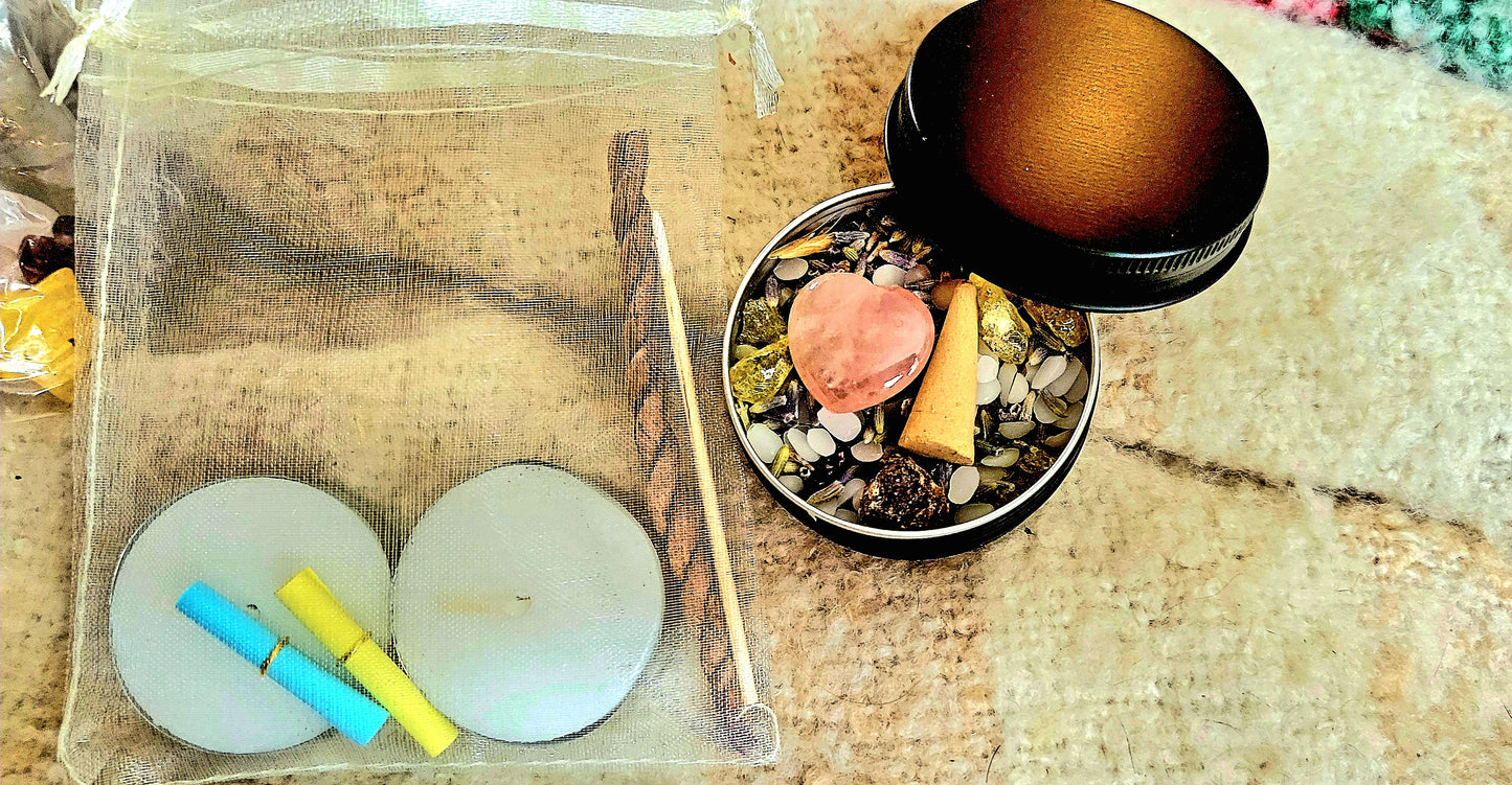 Loose - In-Jar Magick SPELL Melts™-Ancient Recipes Powerful Herbs, Gemstones, Resin Rosin- Bend Reality in YOUR favor! 3 Night Spell - Tartarian Treasures & Trinkets
