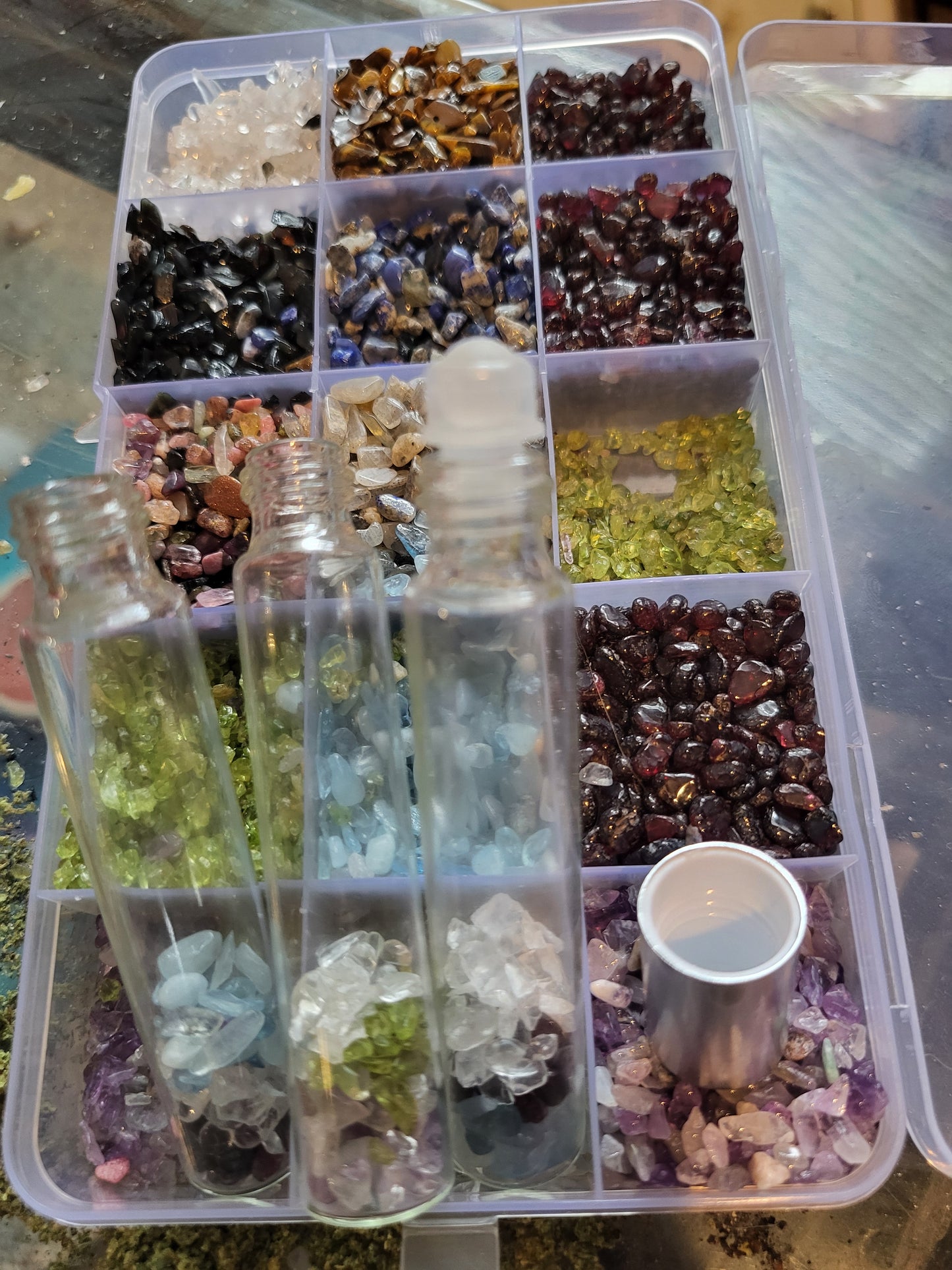 Wear-A-Spell Alchemy Oils Glass Bottle Roll on Gemstone combination Perfume Ancient Oils - Tartarian Treasures & Trinkets