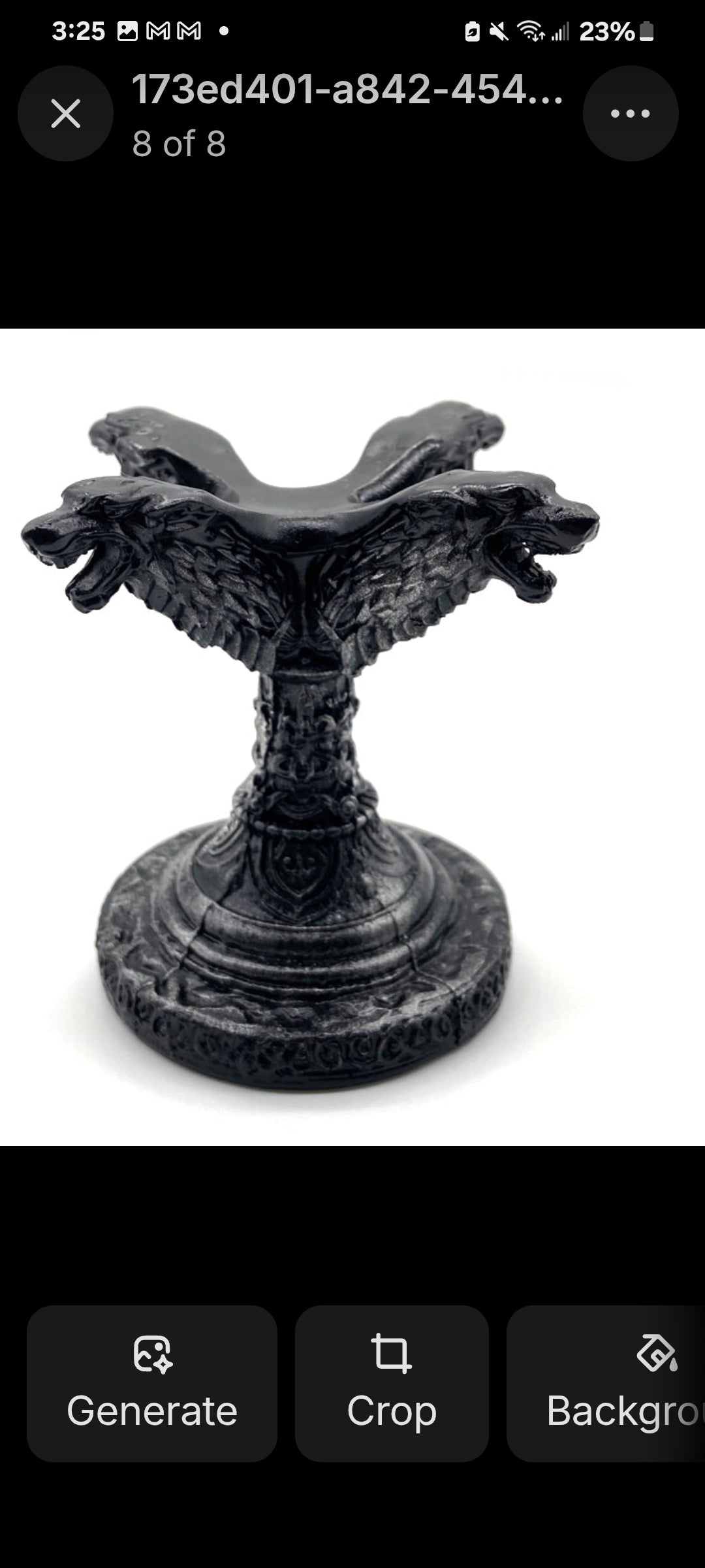 Crystal Ball Stands  Sturdy Base Wolf Or Dragon Head  Craft Resin  Gothic Medieval - Tartarian Treasures & Trinkets