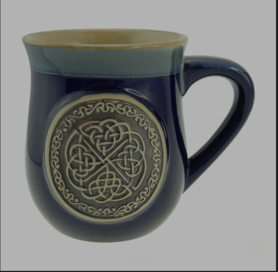 400ml Large Capacity Authentic Celtic, Viking Glazed Stoneware Ancestral Mugs
