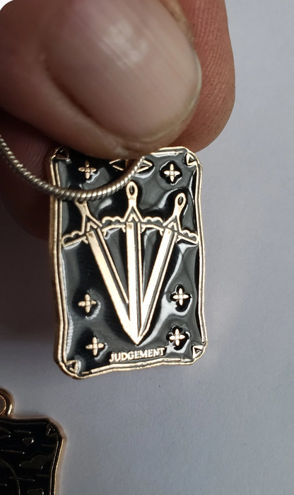 Finely Detailed, High Quality Colored Enamel TAROT Card Pendants!
