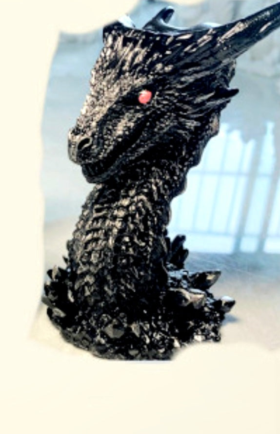 Crystal Ball Stands  Sturdy Base Wolf Or Dragon Head  Craft Resin  Gothic Medieval - Tartarian Treasures & Trinkets