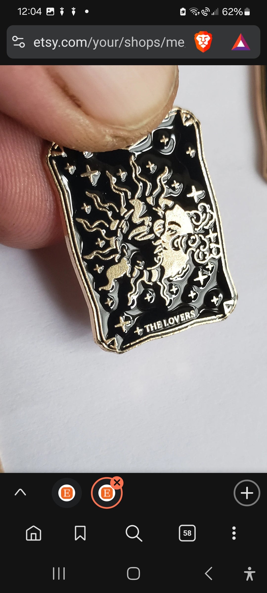 Finely Detailed, High Quality Colored Enamel TAROT Card Pendants!
