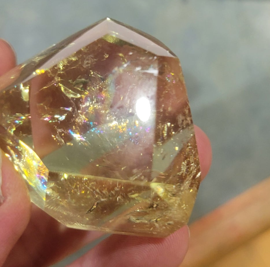 AAA Exceptionally Clear  Sparkling  Genuine YELLOW RAINBOW CITRINE 64.3g Unheated, Untreated Earth Mined - Tartarian Treasures & Trinkets