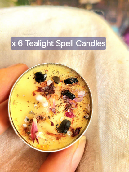 Advanced Candle Magick Spiritual Warfare Gemstone Oils & Herb SPELL CANDLES Beeswax-Handmade - Tartarian Treasures & Trinkets
