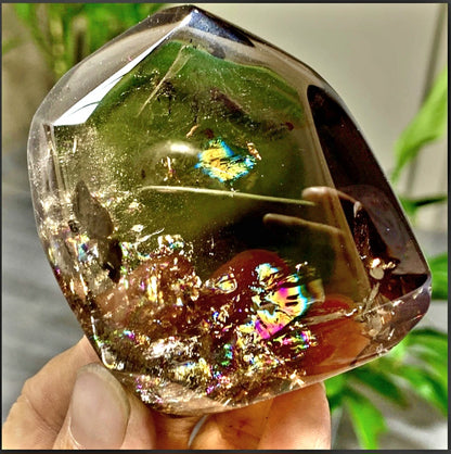 AAA Very Clear Brazilian Rainbow Smoky Quartz 183g Natural Earth Mined Untreated, Unheated, Natural Stone - Tartarian Treasures & Trinkets