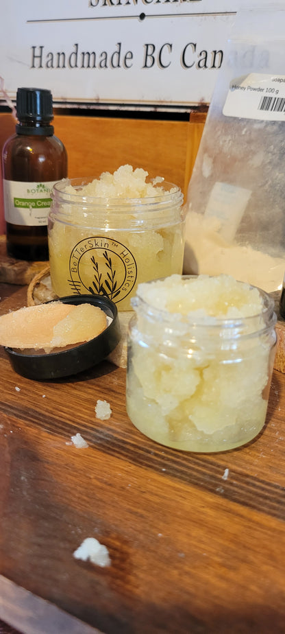 NEW! VITAMIN C- Cane Sugar & Raw Honey BRIGHTENING Face /Body SCRUB