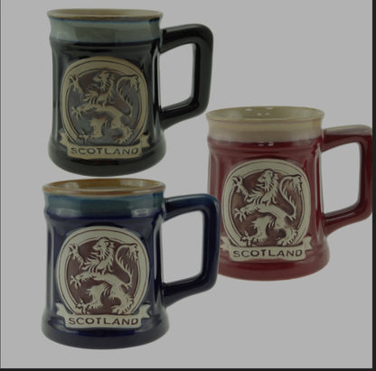 500ml Large Capacity Authentic Scottish, Celtic Viking Glazed Stoneware Ancestral, traditional, heritage Mugs