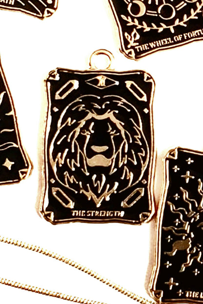 Finely Detailed, High Quality Colored Enamel TAROT Card Pendants!