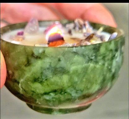 Advanced Candle Magick Spiritual Warfare Gemstone Oils & Herb SPELL CANDLES Beeswax-Handmade - Tartarian Treasures & Trinkets